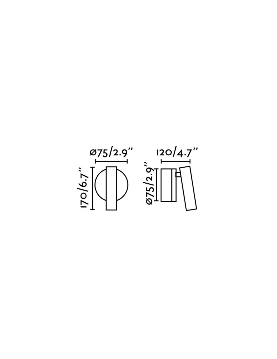 Aplique de pared con lector Boc - Faro - Luz de lectura orientable, incluye interruptor