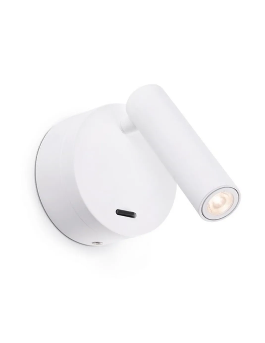 Aplique de pared con lector Boc - Faro - Luz de lectura orientable, incluye interruptor