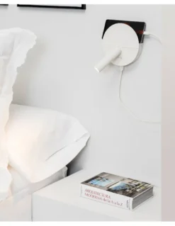 Aplique de pared con lector Duas - Faro - Lámpara orientable con USB