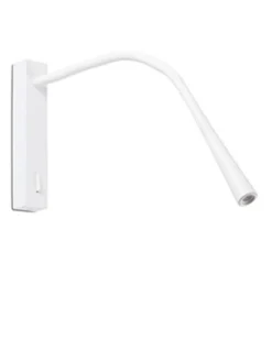 Aplique de pared con lector Flin – Faro – Lámpara de lectura LED, orientable