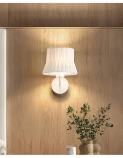 Aplique de pared Cora - Novolux Lighting - Pantalla encintada en blanco o negro