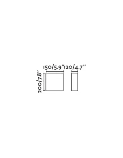 Aplique de pared Cotton – Faro – Textil blanco+negro, E27