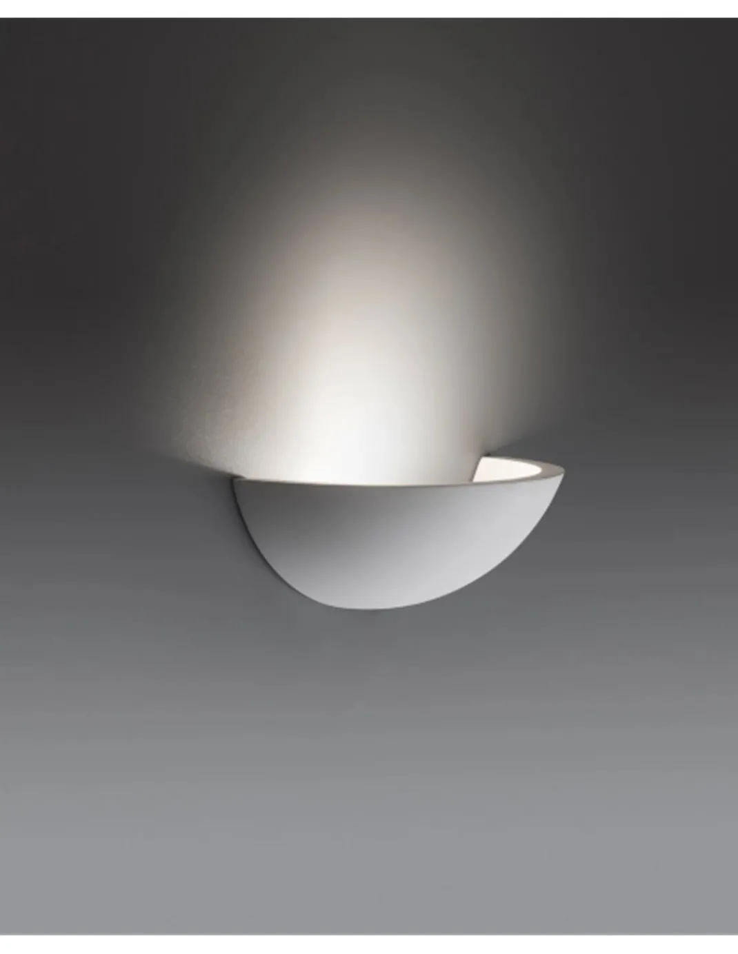 Aplique de pared Cove – Faro – Lámpara de yeso blanco, LED 3000K