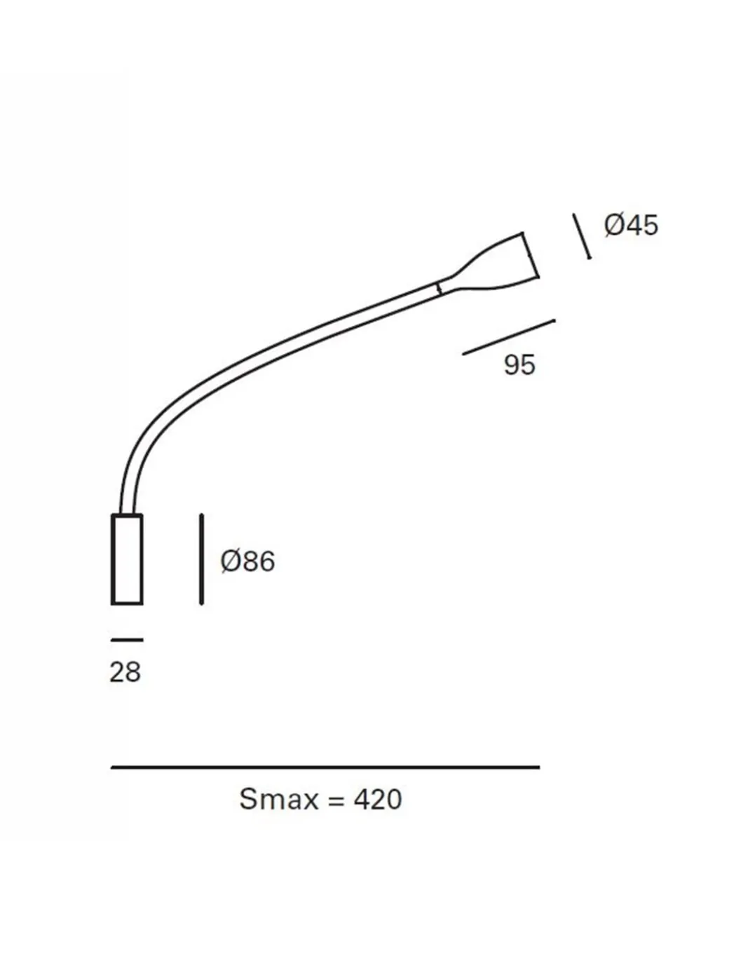 Aplique de pared Crobat – FORLIGHT – Lámpara de lectura en 2 colores, LED 3000K 450 lm, Brazo orientable