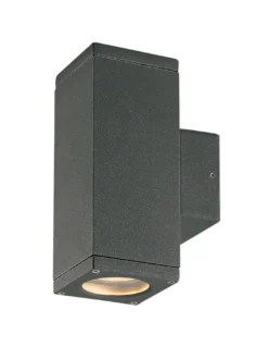 Aplique de pared Cub - Novolux Dopo - Lámpara de pared de exterior, Doble emisión luz, GU10