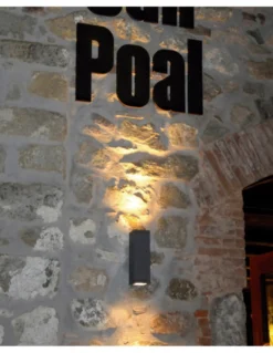 Aplique de pared Cub - Novolux Dopo - Lámpara de pared de exterior, Doble emisión luz, GU10