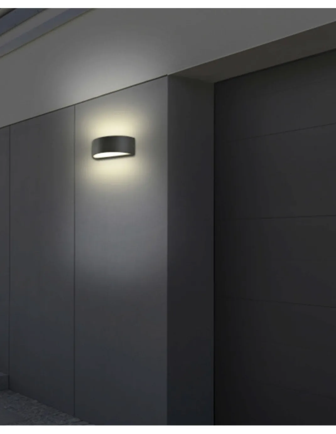 Aplique de pared de exterior Aysel - ACB - Lámpara LED de pared con doble luz indirecta IP65