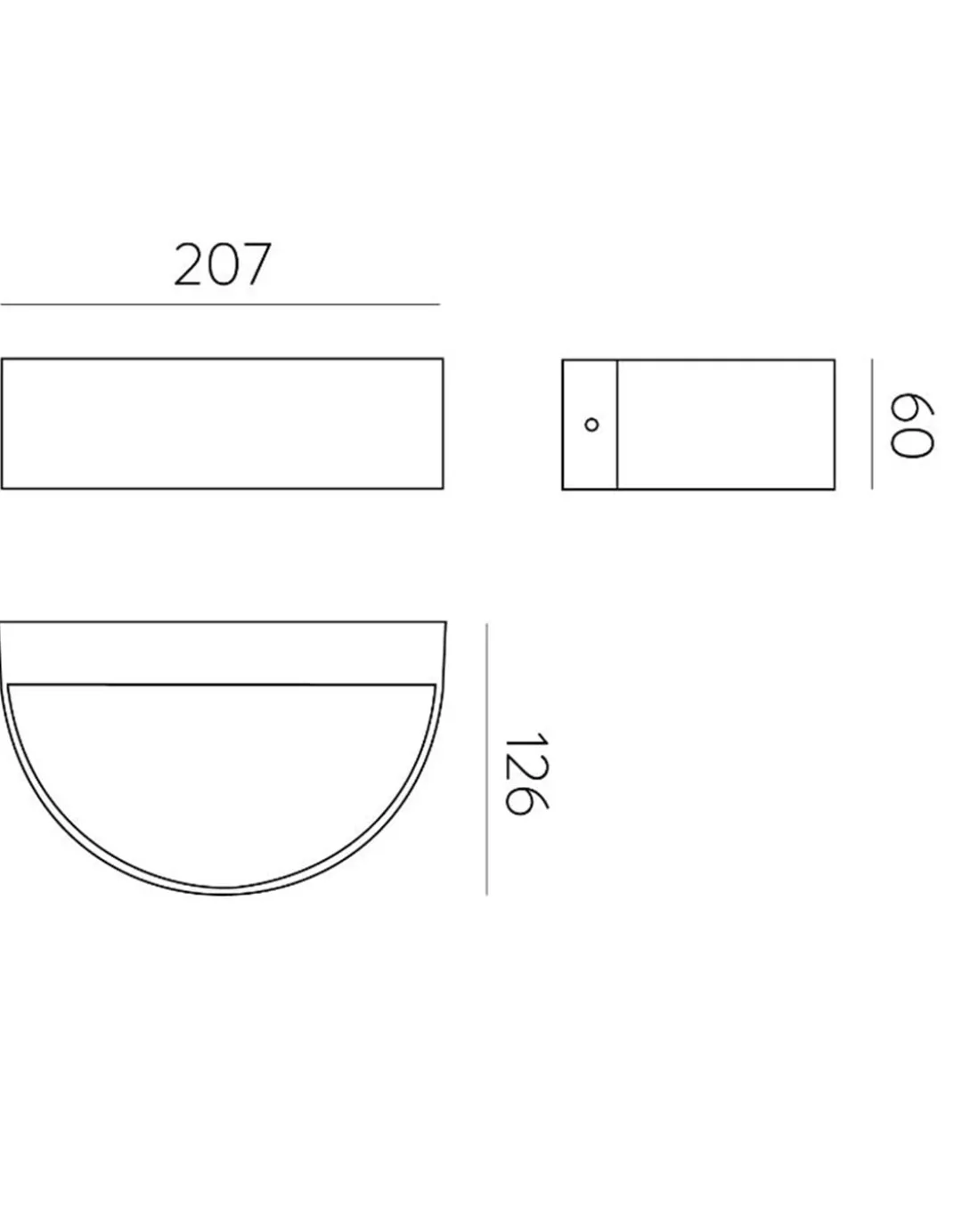 Aplique de pared de exterior Aysel - ACB - Lámpara LED de pared con doble luz indirecta IP65