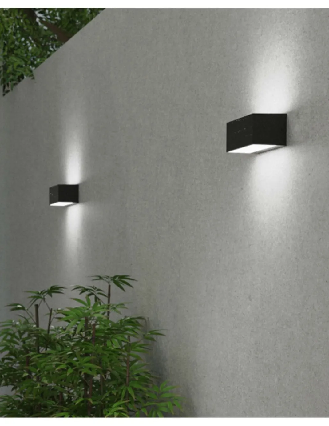 Aplique de pared de exterior Ara – FORLIGHT – Lámpara moderna, E27 15W, Apto para ambientes salinos