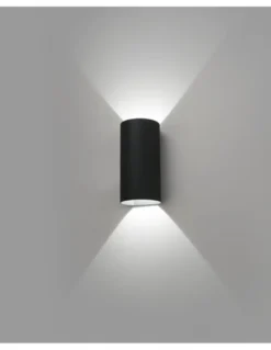 Aplique de pared de exterior Bruc – Faro – Gris oscuro, Doble luz, LED 3000K