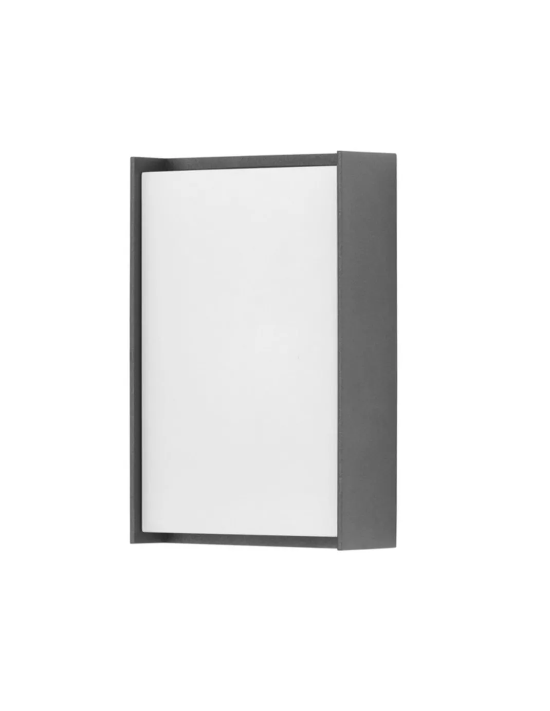 Aplique de pared de exterior Block – FORLIGHT – Lámpara de aluminio acabado antracita, 4000K 9,7W LED IP65