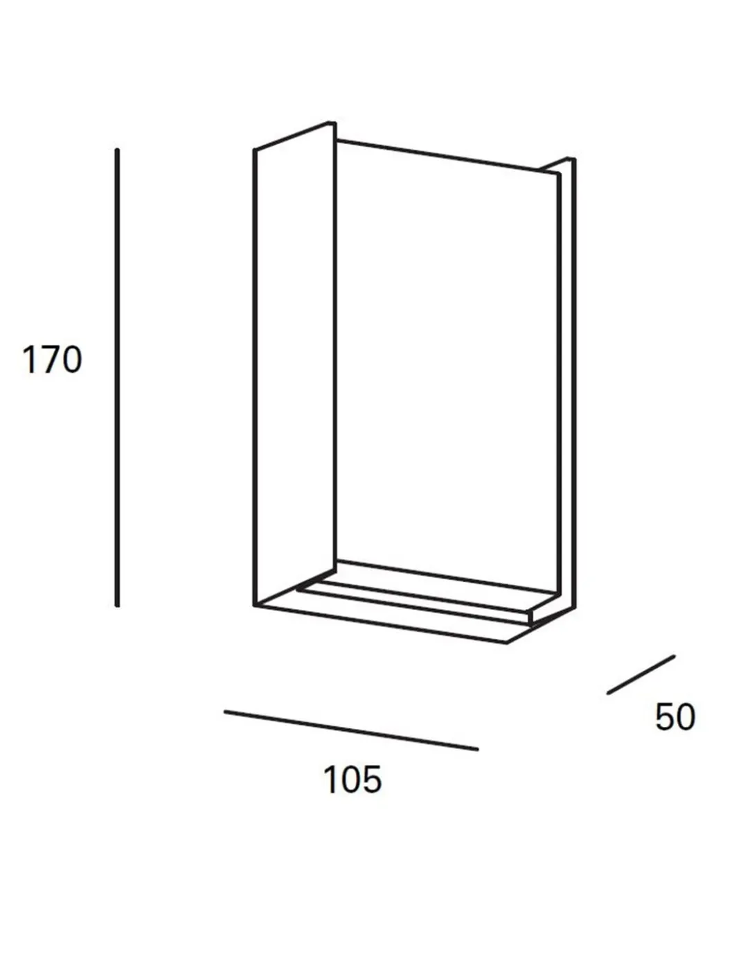 Aplique de pared de exterior Block – FORLIGHT – Lámpara de aluminio acabado antracita, 4000K 9,7W LED IP65