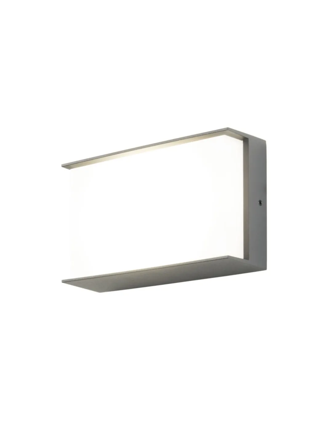 Aplique de pared de exterior Block – FORLIGHT – Lámpara de aluminio acabado antracita, 4000K 9,7W LED IP65