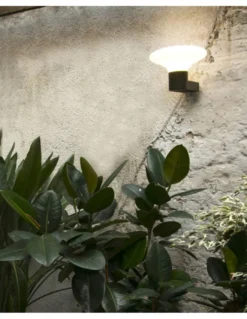 Aplique de pared de exterior Blubs – Faro – Gris oscuro, IP44