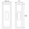Aplique de pared de exterior Candela - Conalux - Farol de pared con 2 luces