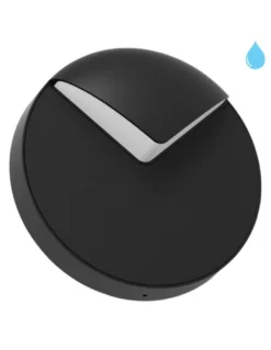 Aplique de pared de exterior - Conalux - Lámpara redonda negra, Ø 20 cm