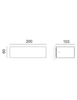 Aplique de pared de exterior Croma - Novolux Lighting - Uni/bidereccional emisión de luz