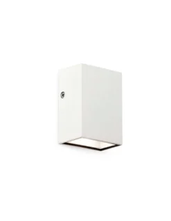 Aplique de pared de exterior Canon – Faro – Aluminio, LED 3000K, 8.5 cm