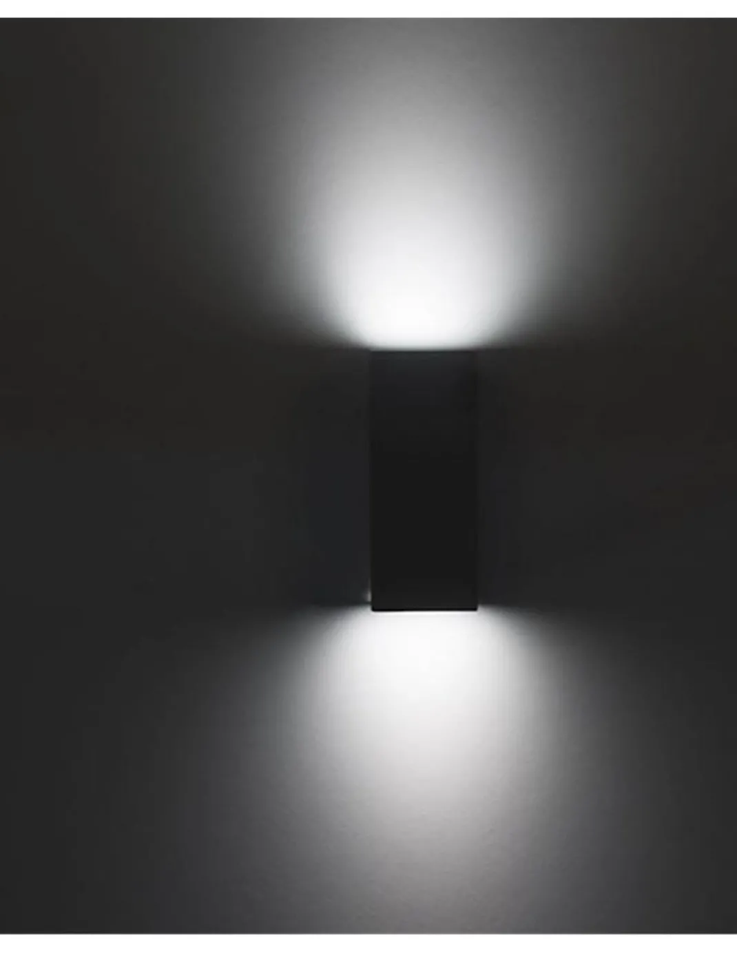 Aplique de pared de exterior Cube – FORLIGHT – Lámpara de acero moderna en gris o negro, Altura: 22 cm, GU10 IP44