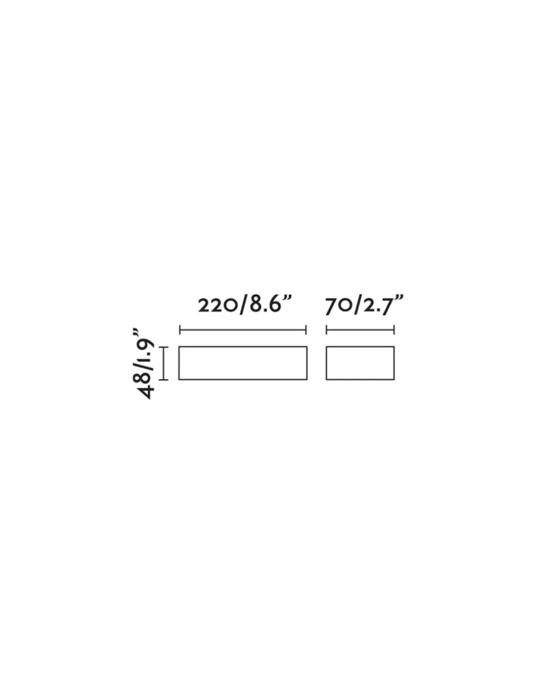 Aplique de pared de exterior Doro – Faro – Aluminio, LED 3000K, 22+38+50 cm
