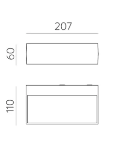Aplique de pared de exterior Draco - ACB – Lámpara de pared antracita, 20.7 cm