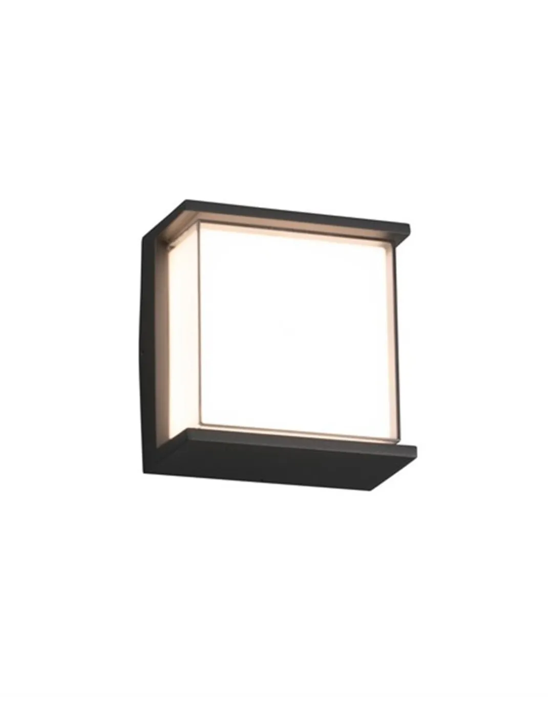 Aplique de pared de exterior Hikari – Faro – Aluminio gris oscuro, LED 3000K, 17 cm