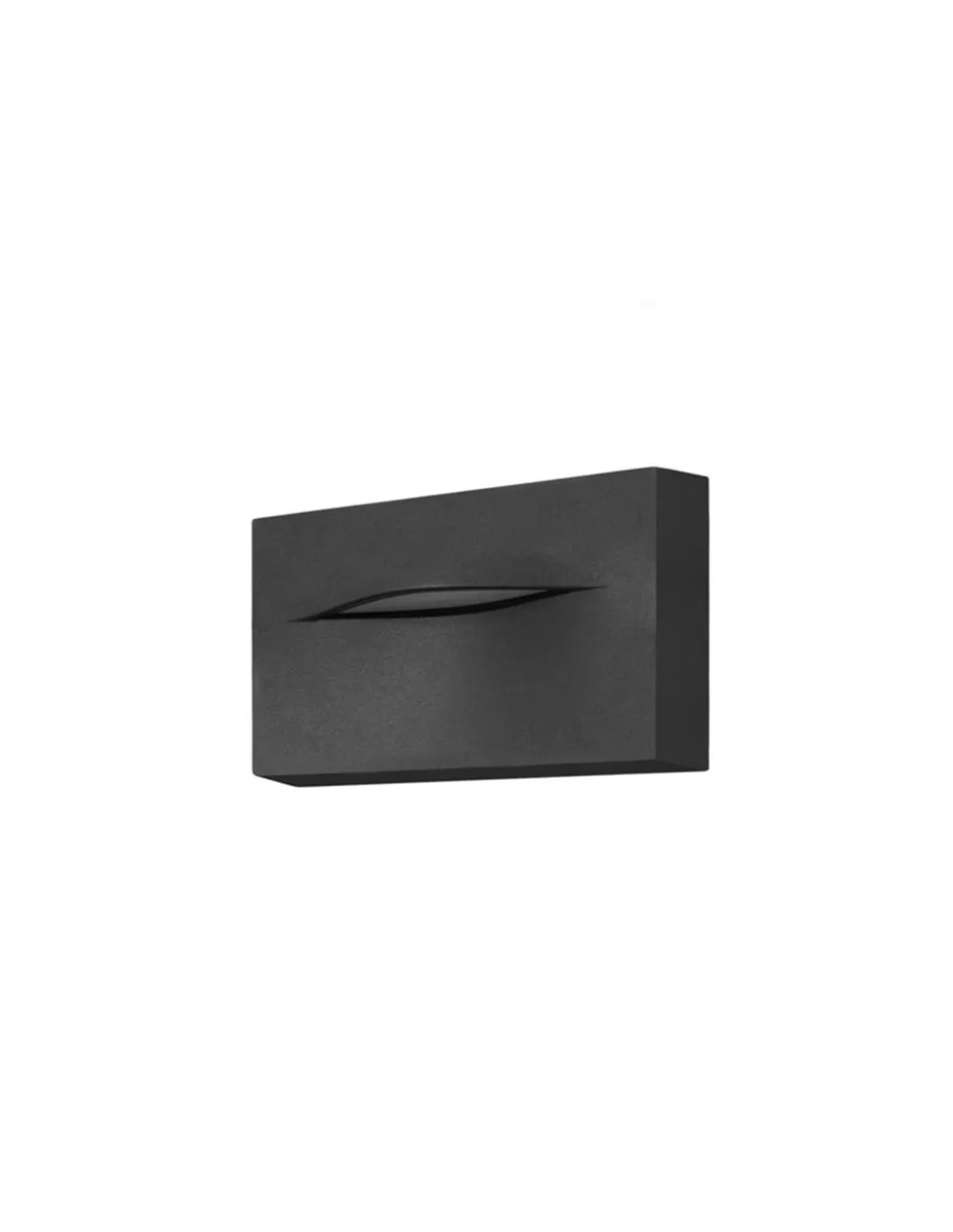 Aplique de pared de exterior Hide - FORLIGHT – Lámpara moderna acabado antracita, PRO LED 4000K 8,2W, Apto ambientes salinos