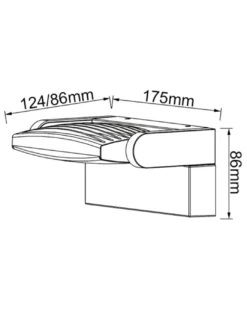 Aplique de pared de exterior Hood - Mantra - Lámpara moderna con cabezal orientable