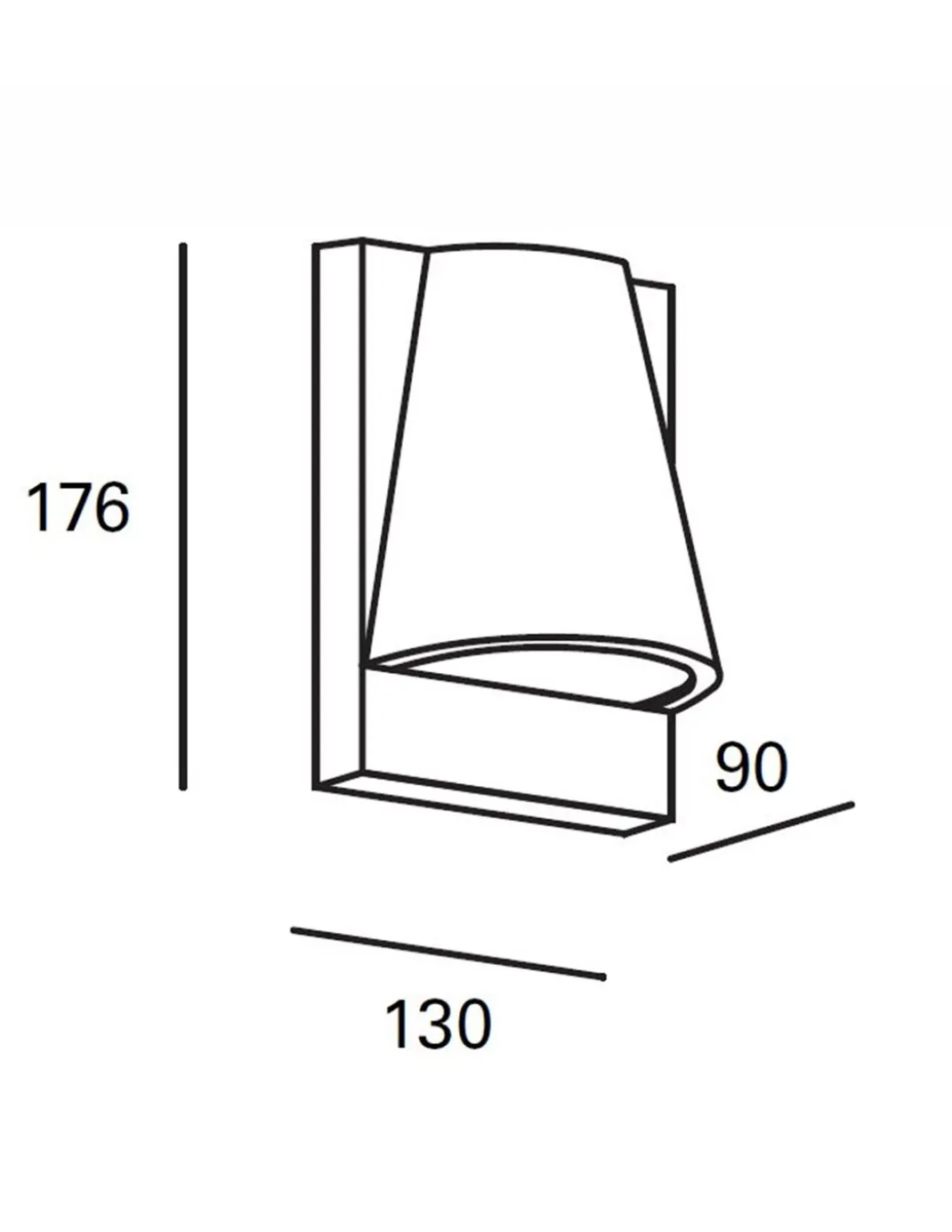 Aplique de pared de exterior Kala – FORLIGHT – Lámpara antracita, GU10 IP44