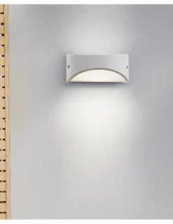 Aplique de pared de exterior Kapa – FORLIGHT – Lámpara de aluminio, LED 3000K/4000K 945 lm, Medidas: 22 cm