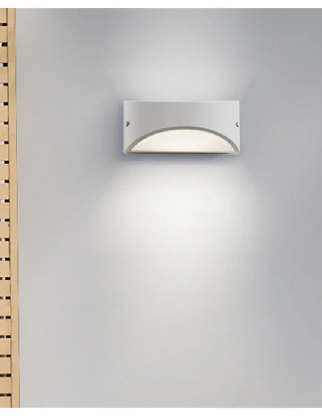 Aplique de pared de exterior Kapa – FORLIGHT – Lámpara de aluminio, LED 3000K/4000K 945 lm, Medidas: 22 cm