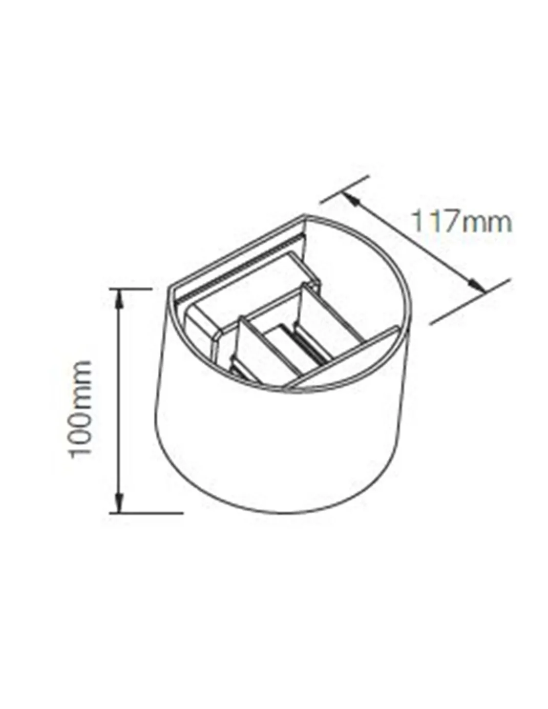 Aplique de pared de exterior Lek R – Beneito & Faure – Lámpara LED 2700K/3000K/4000K, IP54