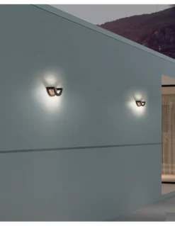 Aplique de pared de exterior Loop - Novolux Lighting - Diseño moderno en negro