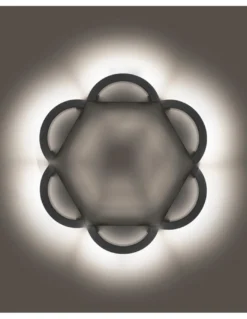 Aplique de pared de exterior Loop - Novolux Lighting - Diseño moderno en negro