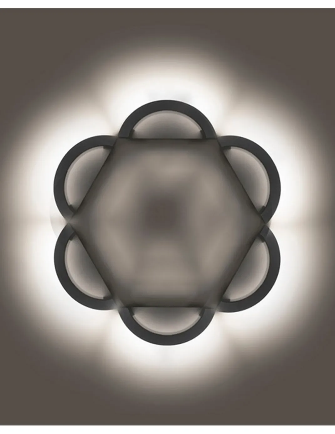 Aplique de pared de exterior Loop - Novolux Lighting - Diseño moderno en negro