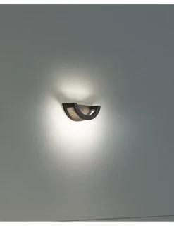 Aplique de pared de exterior Loop - Novolux Lighting - Diseño moderno en negro