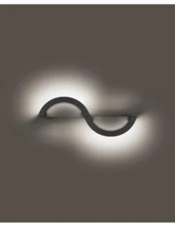 Aplique de pared de exterior Loop - Novolux Lighting - Diseño moderno en negro