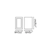 Aplique de pared de exterior Log – Faro – Aluminio gris, IP54, LED 3000K