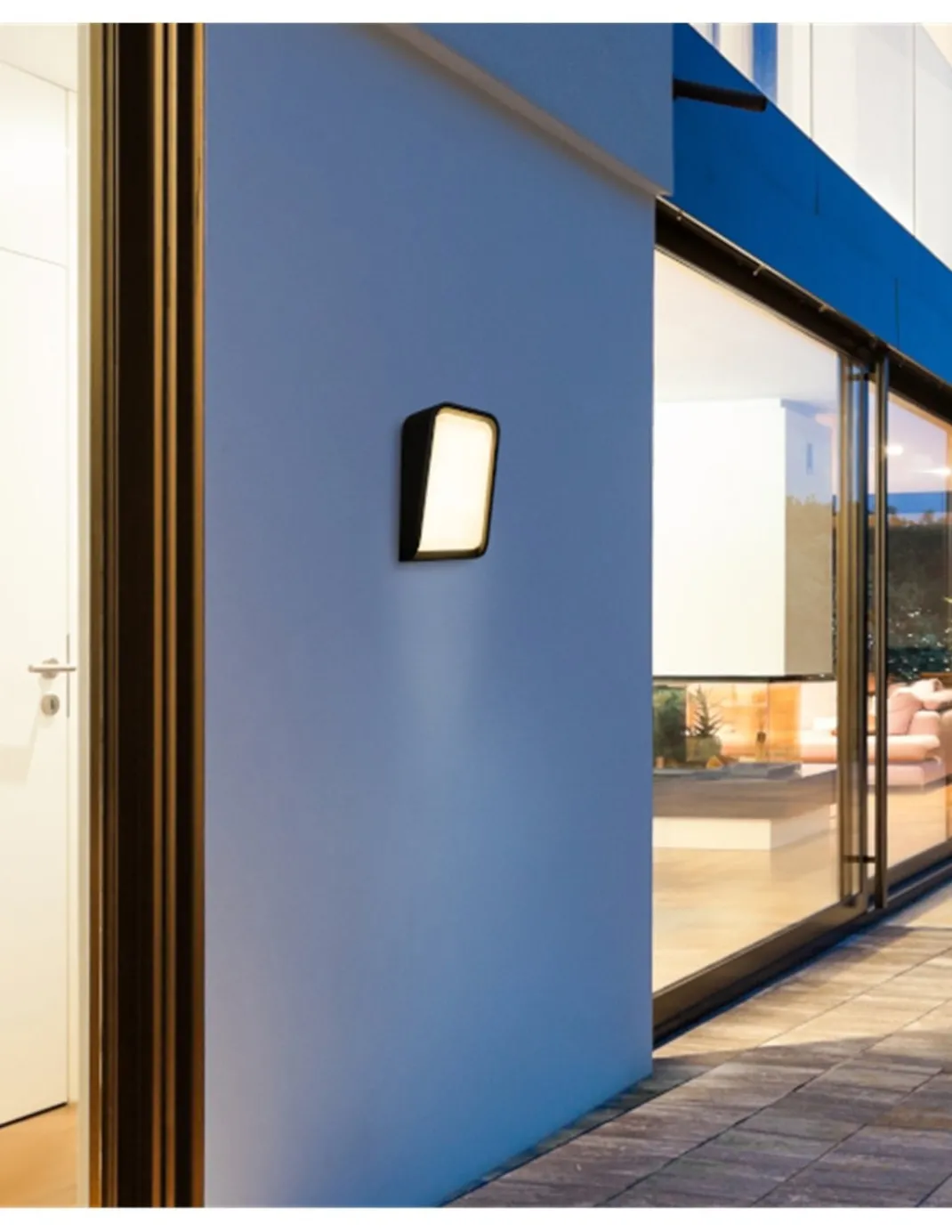 Aplique de pared de exterior Mask – Faro – Ambientes salinos, LED 3000K