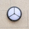 Aplique de pared de exterior Mercedes - Iberlamp - Lámpara redonda en antracita