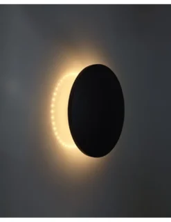 Aplique de pared de exterior Moon - Conalux - Aplique redondo de diseño moderno con luz indirecta