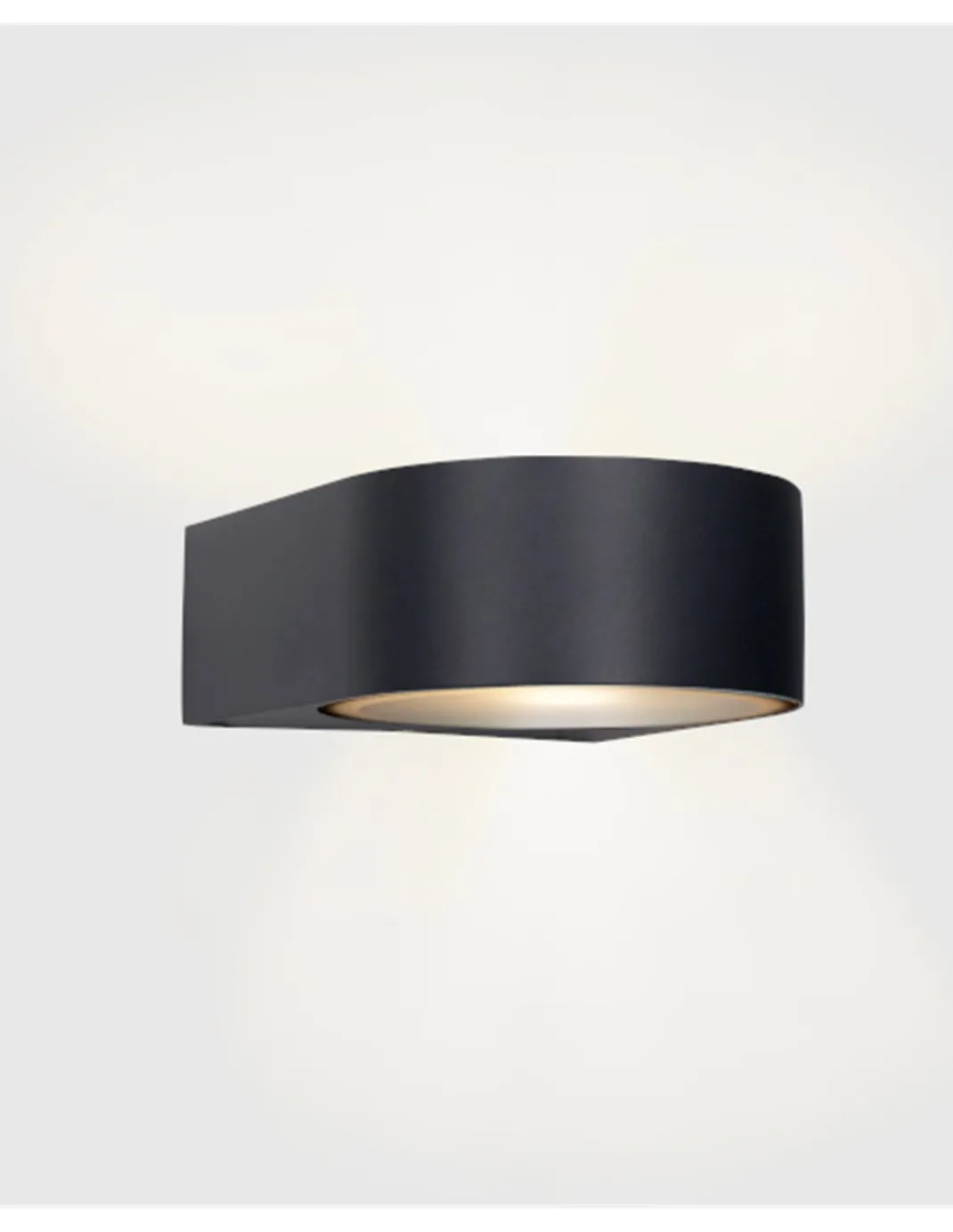 Aplique de pared de exterior Mayor – FORLIGHT – Lámpara de aluminio en gris y antracita, E27 15W IP44