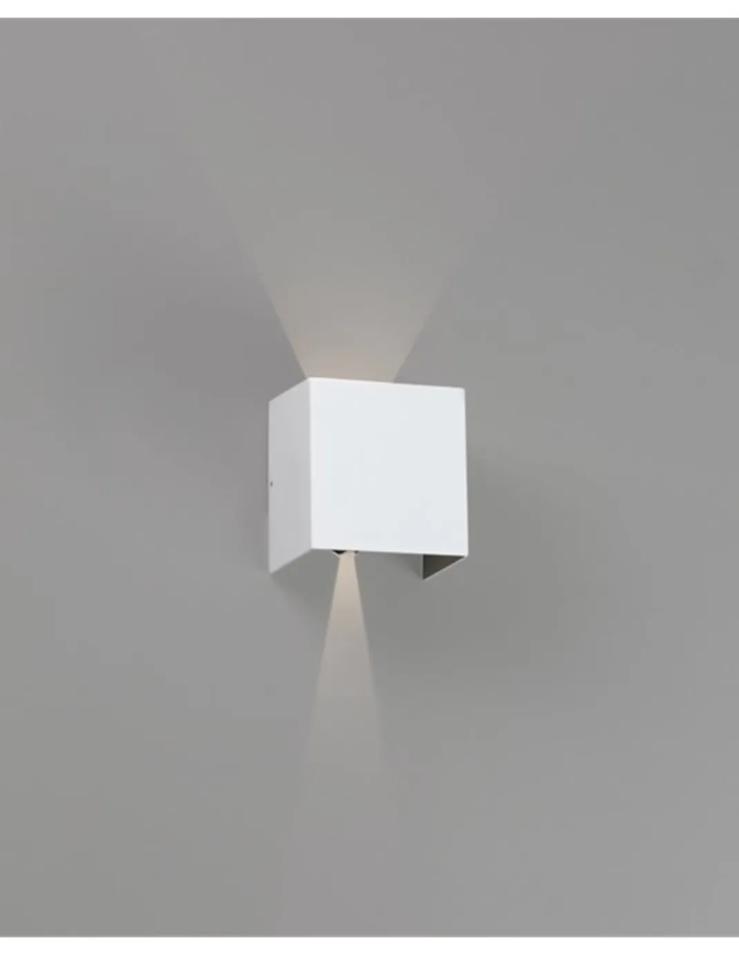 Aplique de pared de exterior Olan – Faro – Aluminio, IP65, LED 3000K
