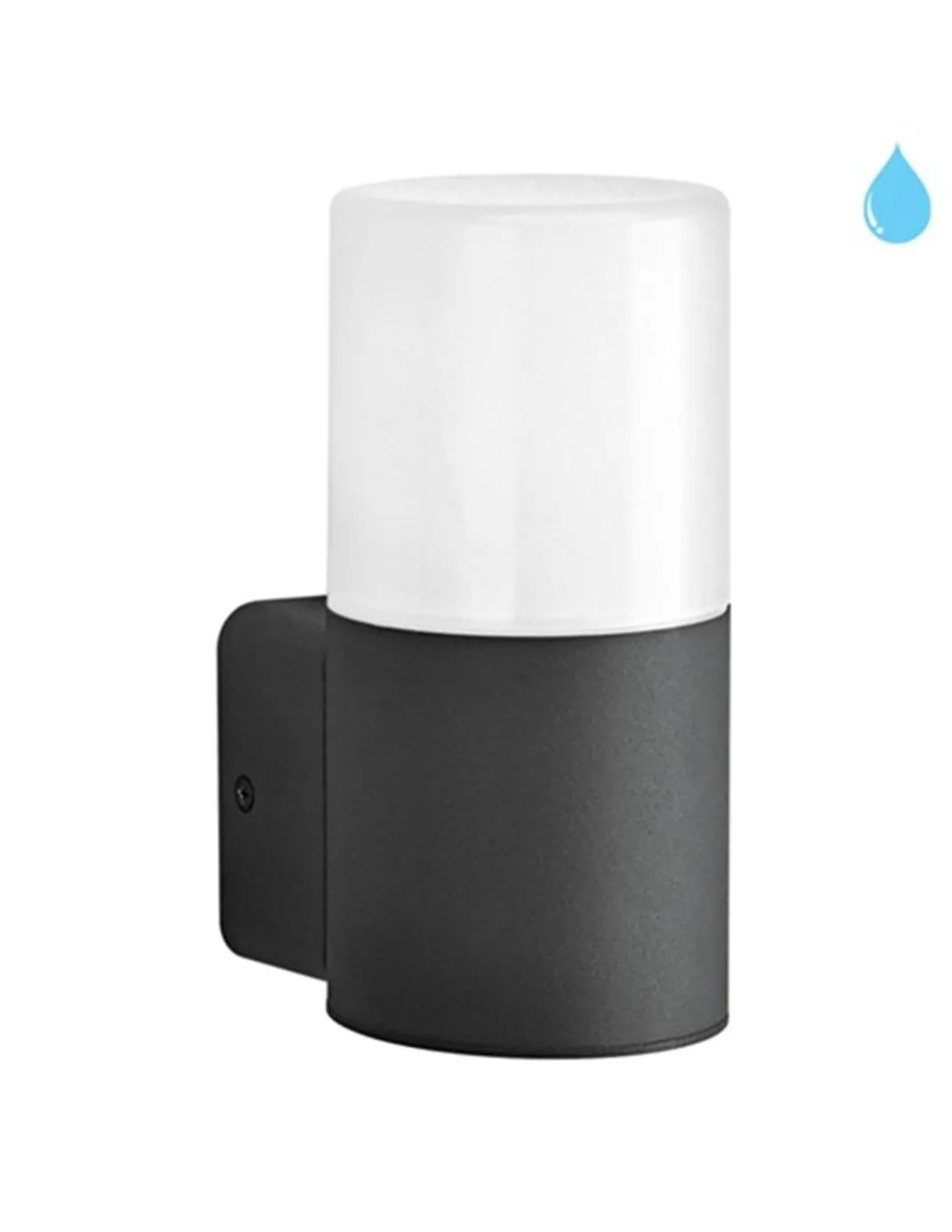 Aplique de pared de exterior Palma - Conalux - Lámpara en gris antracita, IP44