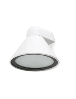 Aplique de pared de exterior Pals – Faro – Lámpara de aluminio en blanco o gris oscuro