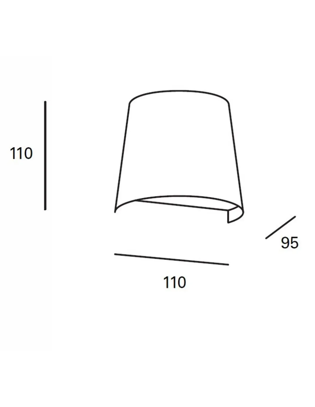 Aplique de pared de exterior Prisma – FORLIGHT – Lámpara moderna negra, Altura: 11 cm, Apto para ambientes salinos