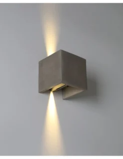 Aplique de pared de exterior Perseo - ACB - Lámpara de cemento bidireccional para fachadas
