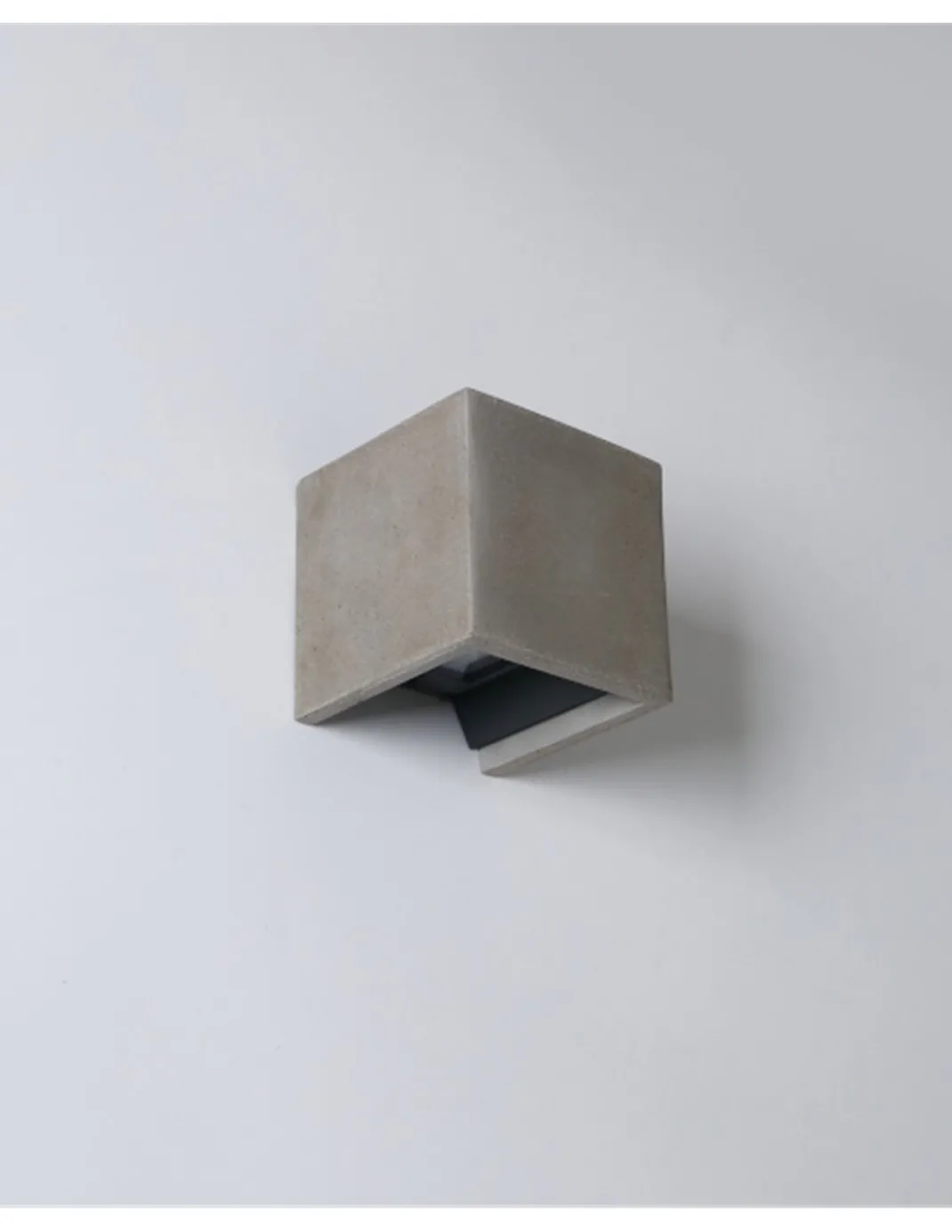 Aplique de pared de exterior Perseo - ACB - Lámpara de cemento bidireccional para fachadas