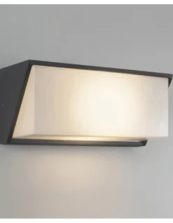 Aplique de pared de exterior Quanta - FORLIGHT - Acabado negro