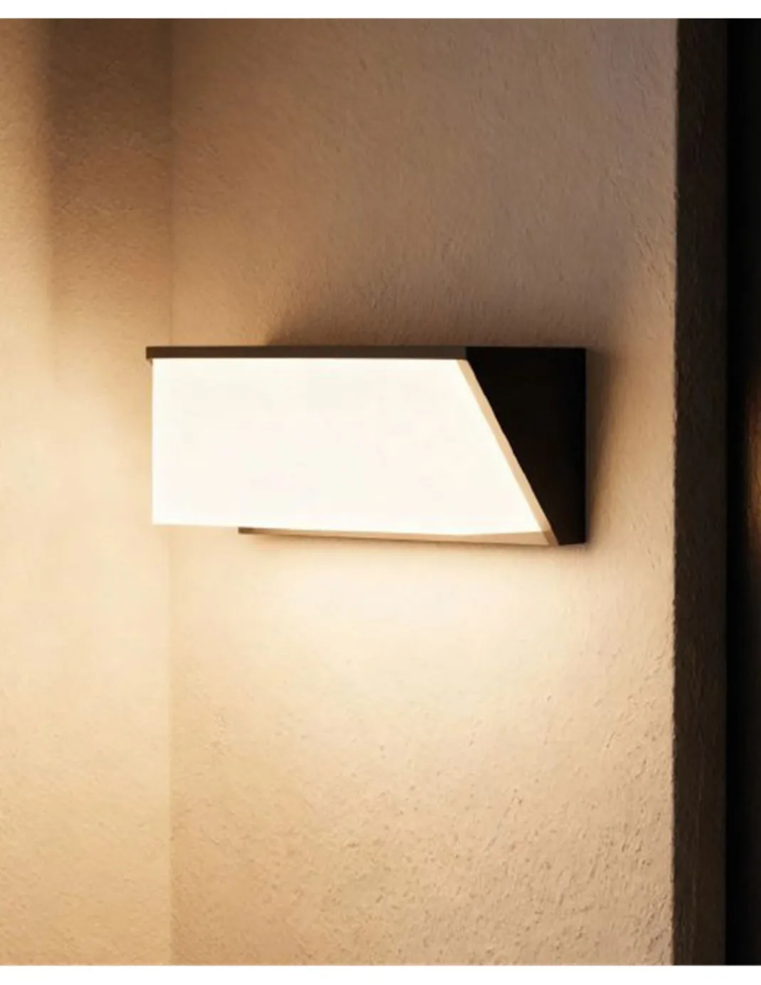 Aplique de pared de exterior Quanta - FORLIGHT - Acabado negro